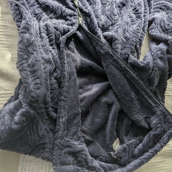 Athleta Fleece Pullover Size M Charcoal Gray Zip Pullover - Picture 6 of 6